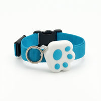 Adjustable Pet Collar with Tracker Case Comfortable Nylon Pet Tracker Collar Lightweight No Monthly Fee for Cats, Daily Walks