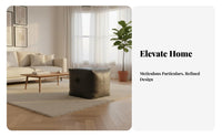 Nordic Design Round Pouf Soft Padded Seat paddinged Round Pouf Light Luxury Aesthetic Ottoman space-saving Size for Adults, Homeowners, Parents, Living Room, Entryway, Bedroom, inactiveice