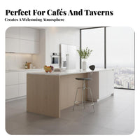 utilitarian Design Adjustable Stool with Backrest Vintage aesthetic Counter Chair Stable Base Seating Furniture Easy Assembly for Adults, Business Owners, Homeowners, Cafe, Restaurant, Kitchen Island, Lounge