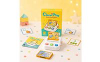 Smart Cards Card-Based Learning Toy Compact White Card Reader Toy Rounded Educational Device Light Bar for Early Education, Desk Play