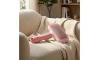Self-Cleaning Slicker Brush Ergonomic Grooming Brush with Self-Cleaning Button Professional Non-Slip for Dogs
