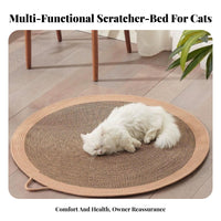 Furniture Protector Cat Scratcher Bed No Shedding Circular Cat Lounge Bed Long-Lasting for Lounging, Playtime, Living Room