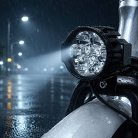 Electric Bike Headlight Waterproof LED Headlight with Mounting Bracket Wired Electric Bicycle Front Light Easy to Install
