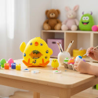 Rotating Action Chick Egg Decorator Machine Easter Egg Easy to Use Great Gift for Children, Toddlers, Preschoolers, Holiday Activities, Party Activity