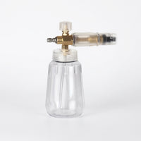 Spray Bottle for Car Cleaning and Professional Car Wash, Foam Sprayer with Brass Foam Lance, Transparent Dispenser Bottle, Adjustable Nozzle