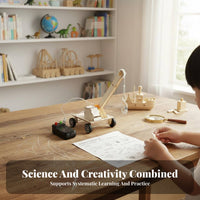 Educational DIY Paddle Wheel Boat Hands-On Learning Paddle Wheel Boat Toy Develops Scientific Thinking for Students, Kids 6+, Workshop, Home