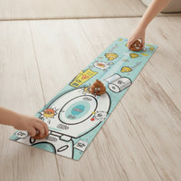 Portable Tabletop Game Mat Rollable Roll-up Game Mat Interactive Tabletop Cover Easy to Store for Families, Classrooms