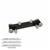 Aluminum Alloy Nut and Saddle Sanding Jig Knurled Knobs Adjustable Guitar Sanding Jig Stainless Steel Guitar Nut Sander End Rollers for Home Workshop