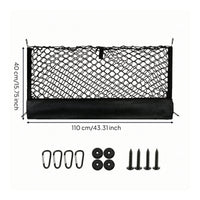 Double-Layer Cargo Net Universal Car Cargo Net Car Trunk Organizer with Mesh Flexible Heavy-Duty for Travelers, Road Trips