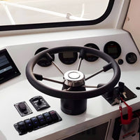 Stainless Steel Steering Wheel Mirror Polished Yacht Steering Wheel for Boat