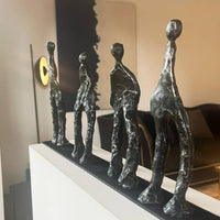 Human Figure Sculpture Stretched Abstract Sculpture Minimalist for TV Cabinet