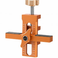 Aluminum Alloy Cabinet Door Installation Clamp Adjustable Cabinet Door Positioning Clamp Measurement Scale Panel Aligner Textured Pads