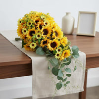 Photo Prop Sunflower-Like Bridal Floral Arrangement Ready to Use Artificial Sunflower-Like Floral Arrangement Silk Material Wedding Decoration Reusable for Brides