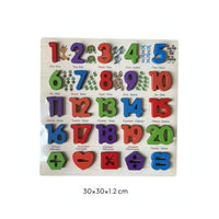 Educational Puzzle Activity 3-Dimensional Puzzle Wooden Puzzle Colorful Matching Toy Rounded for Toddlers, Preschoolers, Playroom, Homeschool, Classroom