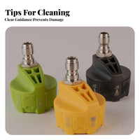 Sturdy Construction 6-in-1 Pressure Washer Nozzle Time Saving 6 in 1 Pressure Washer Nozzle Rustproof for Car Owners, Homeowners