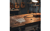 Ukulele String Slot File Precision Ground Guitar Nut File Set Construction Classical Guitar Nut Shaping Tool for Luthiers, Instrumentalists, Workshop