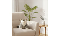 Pallas's Cat Stuffed Soft Stuffed Cat with Fuzzy Tail Toy Cute Seated for Collectors, Nursery, Desk
