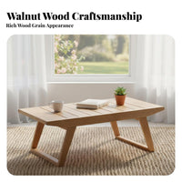 full wood Construction Japanese design Tea Table Space-Saving foldable Floor Table Multi-Purpose Household Furniture adaptable for Apartment Dwellers, Homeowners, Minimalists, Bay opening, Balcony, floor mat room Room, Small Spaces