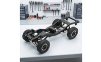 RC Car Chassis with Servo Arm Metal RC Crawler Chassis Aluminum Frame for Hobbyists