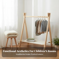 Minimalist Design complimentarystanding Coat Tree Stable Base Tree-Shaped Clothes Hanger polished Rounded holders Garment Rack Space-Saving for Children, Homeowners, Entryway, Living Room, Cloakroom, Playroom
