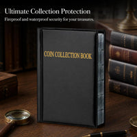 Large Capacity 420-Pocket Coin Collection Album for Commemorative Coins, Stickers, and Badges