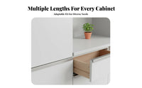 2 Pieces Stainless Steel Drawer Protector Rustproof Cabinet Door Edges Protectors for Kitchen, Under Sink, Lavatory
