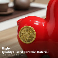Handmade Craft Chinese Tang Horse Statue Polished Glaze Finish Ceramic Horse Figurine Exquisite Workmanship for Living Room, Tea Table