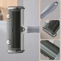 Pet Hair Remover Roller Non-Slip Pet Hair Roller with Storage Chamber Bidirectional Lint Remover Portable Easy to Use