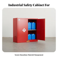 Storage Cabinet Fire Resistant Detonation Resistant Cabinet Double-Walled Steel Industrial Locker for Facility Managers, Factory, Factories