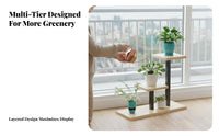 Floor-Standing Tiered Plant Stand Modern Design Multitier Plant Stand Space-Saving plant Pot Holder Sturdy for Gardeners, homeowners, Balcony, Living Room, Bedroom, Office