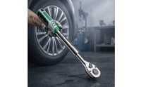 Telescopic Ratchet Wrench Heavy-Duty Tool Non-Slip for Automotive Repair, DIYers