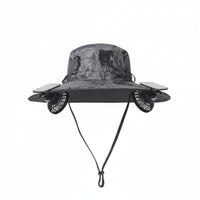 Adjustable Size Solar Powered Fan Hat Lightweight Solar Fan Hat Breathable Mesh Windproof Chin Strap for Fishers, Hikers, Gardeners, Fishing, Hiking, Camping, Gardening