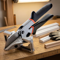 Adjustable Trim Cutter with Angle Guide Accurate Miter Shears Comfortable Grip Multi Angle Cutter Precision for Diyers, Carpenters, Electricians, Home Improvement, Woodworking, Workshop