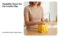 Realistic Design Cheese Squishy Toy Soft Feel Squishy Cheese Block Novelty Gift for Adults, Students, Office, Desk