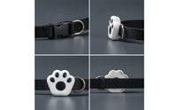 Adjustable Pet Collar with Tracker Case Comfortable Nylon Pet Tracker Collar Lightweight No Monthly Fee for Cats, Daily Walks