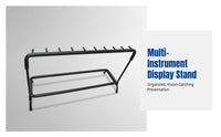 Multi-Guitar Stand, Metal Acoustic Electric Bass Holder, Instrument Display Rack for Studio, Shop