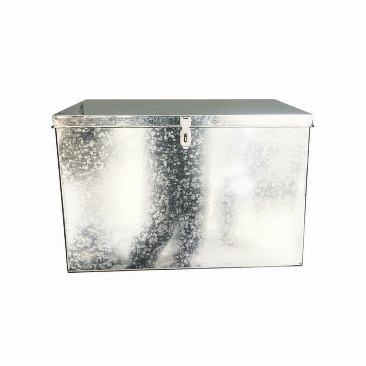 Metal Tool Chest Large Capacity Lockable Tool Case Portable Steel Tool Organizer Sturdy-Duty Galvanized Steel Box Rust-Resistant