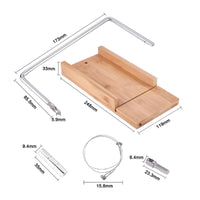 Wire Cutter Board Cuts Smoothly and Evenly Butter Slicing Board Easy to Clean Bamboo Cheese Slicer for Party
