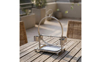 Freestanding Bird Stand Cup Holders Bird Perch Stand Hanging Hook Animal Enclosure Furniture