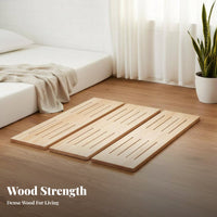 Wooden Slat Roll Thickened Design Bed Base No Box coil Needed Mattress Support for Students, Parents, Bedroom, Dorm Room, Daybed
