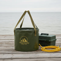 Multi-Use Folding Water Container Large Capacity Collapsible Water Container Space-Saving Portable Wash Tub Waterproof for Outdoor