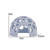 Multi-Hole Design Shrimp Breeding Hut Realistic Texture Hollow Dome Decoration Aquarium Ornament