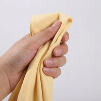 43cm x 32cm Chamois Leathers for Cars and PVA Towel, Shammy Leather Cloth for Car, Super Absorbent Quick-Dry Drying Cloth in Bucket
