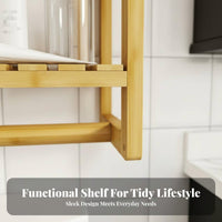 Wall Mounted Washroom Shelf Multi-Functional Wall Organizer Rack Multifunctional Wall-Mounted Storage Shelves for Students, Kitchen, Entryway