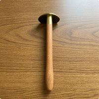 Scraping Plate Long-Handle Gua Sha Tool Flat Head Wood Gua Sha Tool Acupuncture Chart Round Paddle Scraper Easy to Clean