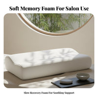 Removable Washable Cover Eyelash Extension Pillow Breathable Contour Memory Foam Pillow Great Gift Idea for Side Sleepers, Spa, Home, Travel