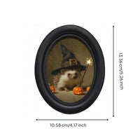 Black Finish Oval Picture Frame Ornate Vintage Oval Frame Tabletop Display