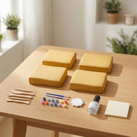 Pottery Clay Kit for DIY Crafts - Air Dry Modeling Clay for Students and Artists - No-Bake Sculpting Tools Set