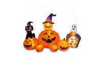 6 Pieces Inflatable Halloween Inflatables Outdoor Inflatable Yard Decorations Cute Inflatable Pumpkins with Ghost Spooky for Lawn, Garden