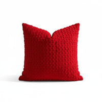 Textured Corduroy Pillow Cover Soft Texture Zipper Soft Bubble Knit Pillow Cover for Sofa, Bedroom